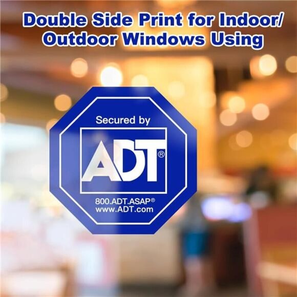 ADT Stickers 12 Pack Security Camera HD Printed Waterproof Window Yard Sign NEW - Picture 6 of 7